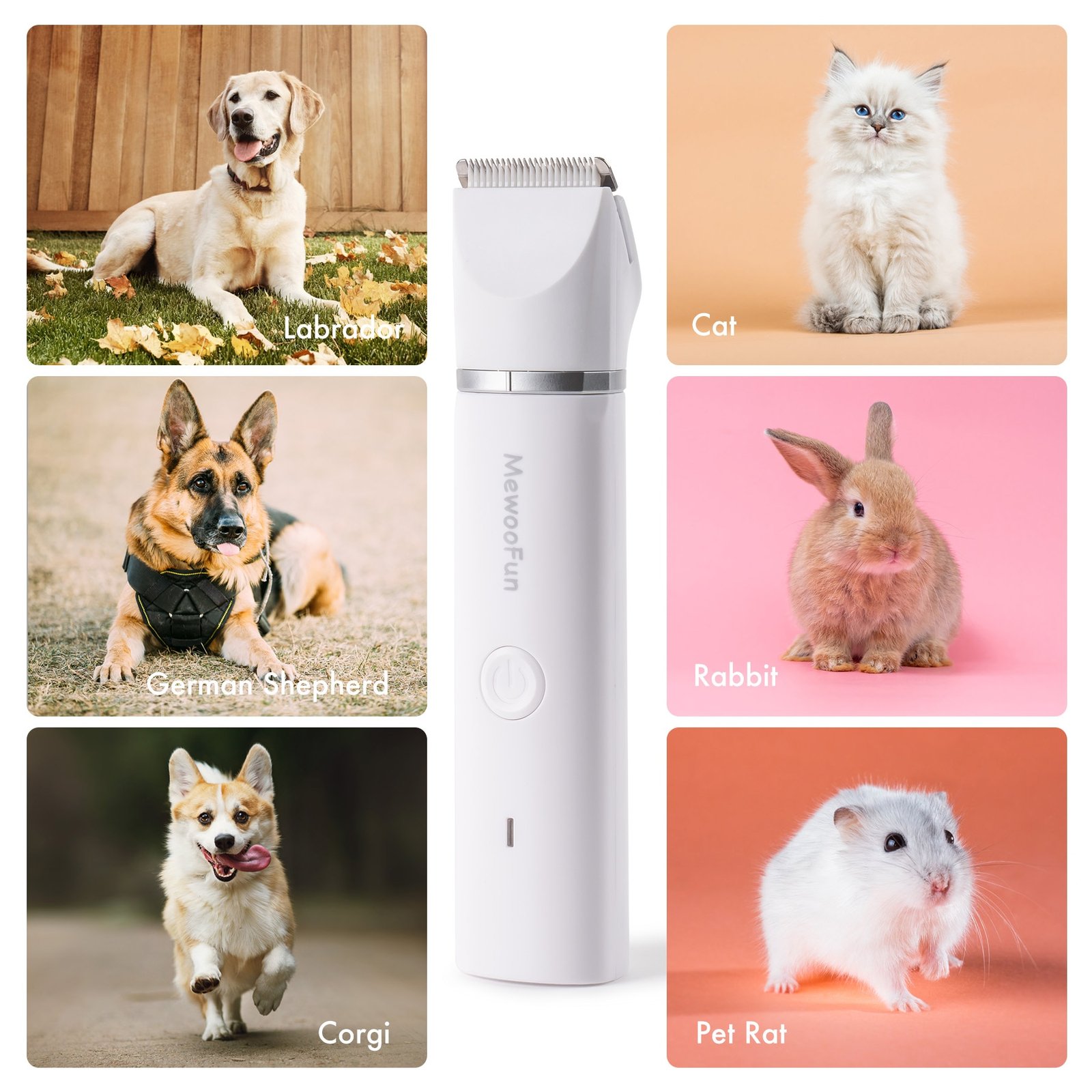 Mewoofun-4-in-1-Pet-Electric-Hair-Clipper-with-4-Blades-Grooming-Trimmer-Nail-Grinder-Professional-2