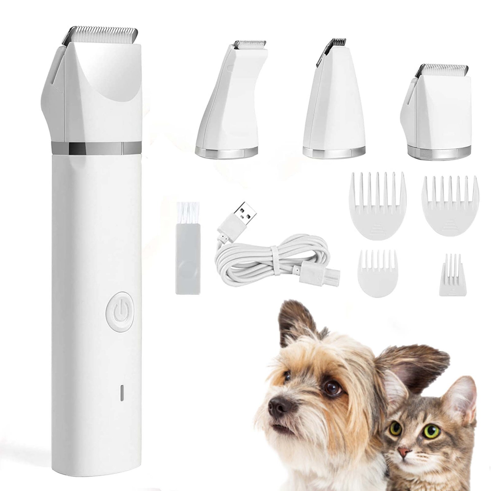 Mewoofun-4-in-1-Pet-Electric-Hair-Clipper-with-4-Blades-Grooming-Trimmer-Nail-Grinder-Professional