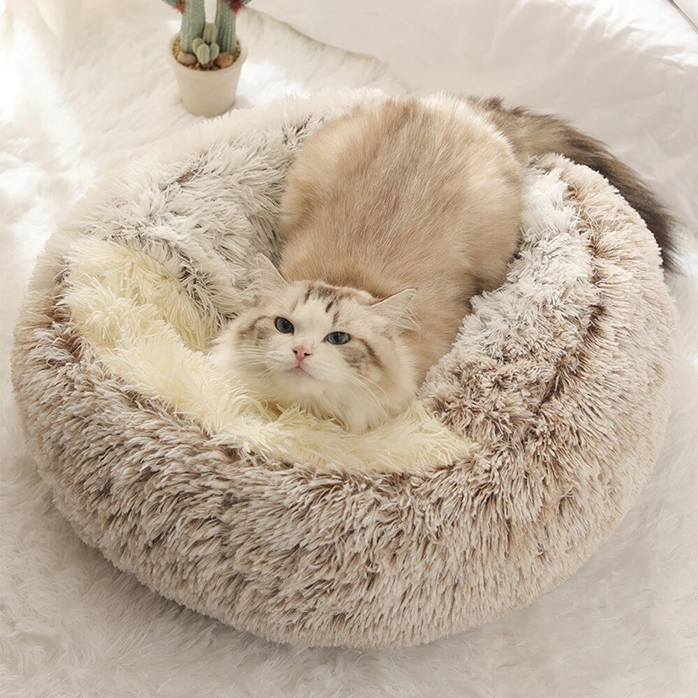 2-In-1-Cat-Bed-Nest-Winter-Warm-Pet-Beds-Soft-Plush-Kitten-House-Round-Cat