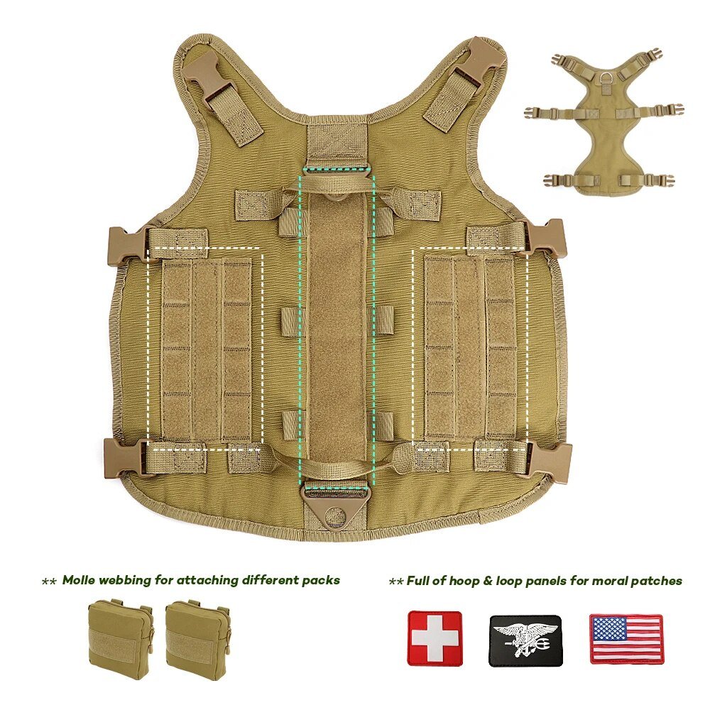 Dog-Tactical-Harness-Molle-Vest-Adjustable-Military-Pet-Training-Harness-For-Medium-Large-Dogs-With-2-1